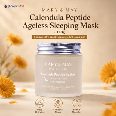 Mary & May Calendula Peptide Ageless Sleeping Mask -110g